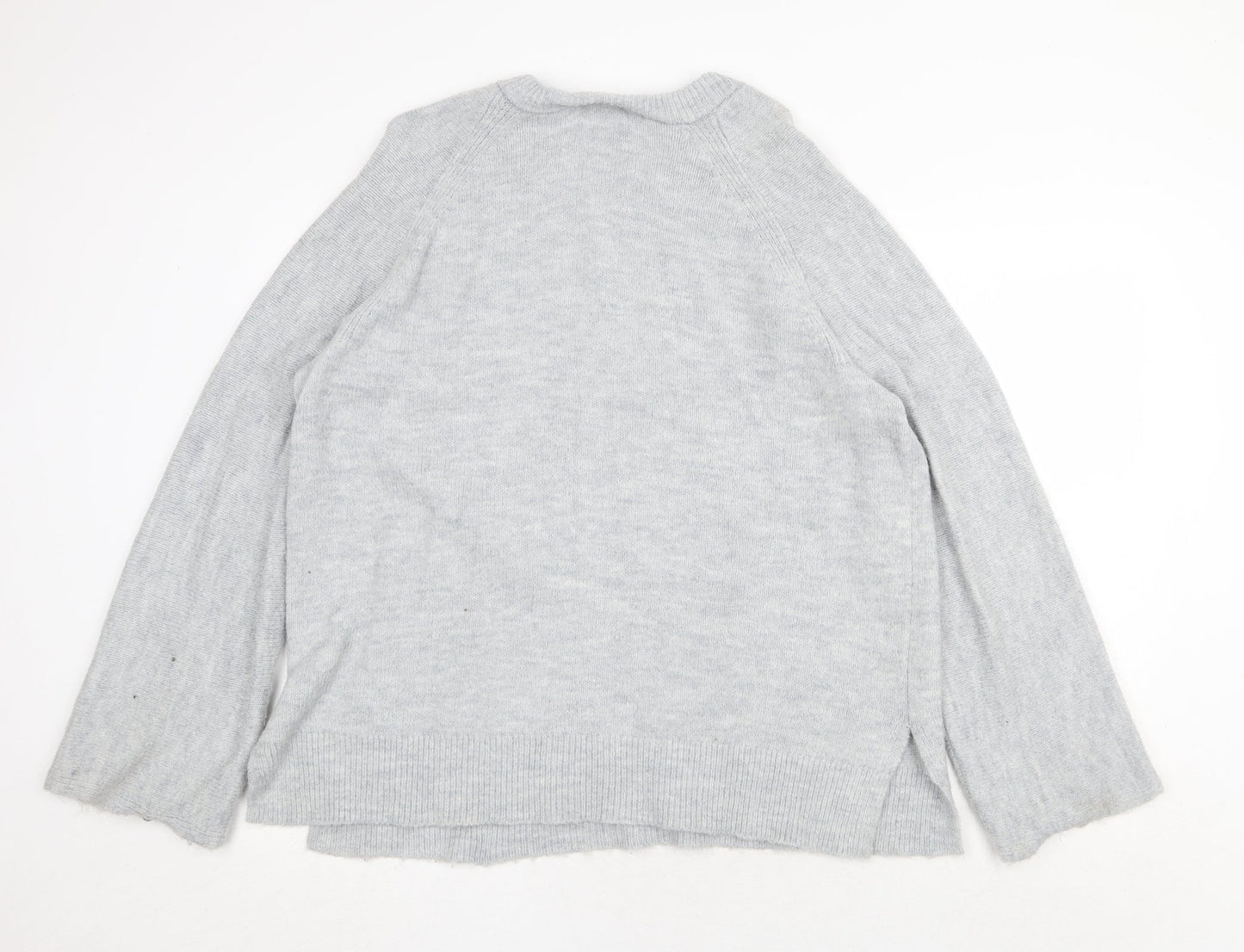 Womens UK Size L H&M Grey Pullover Jumper