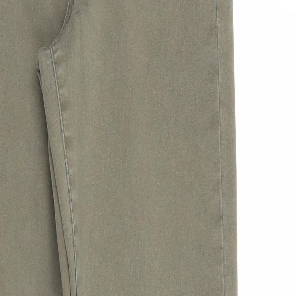 H&M Womens Green Cotton Skinny Jeans Size 28 in Regular Zip