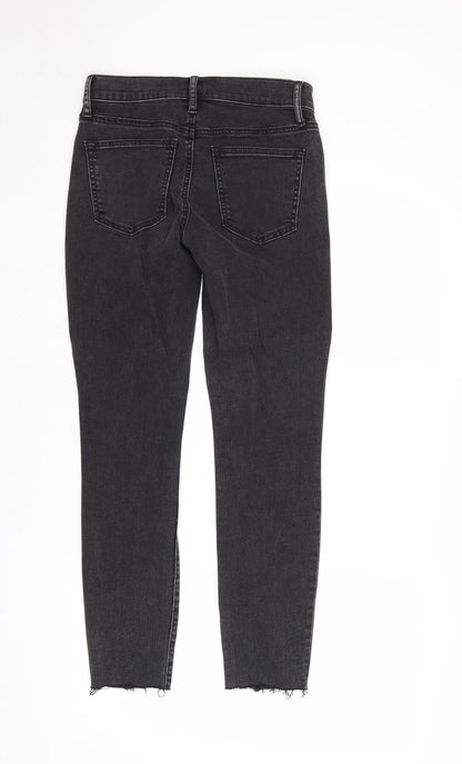 Gap Womens Black Cotton Skinny Jeans Size 26 in Regular Zip
