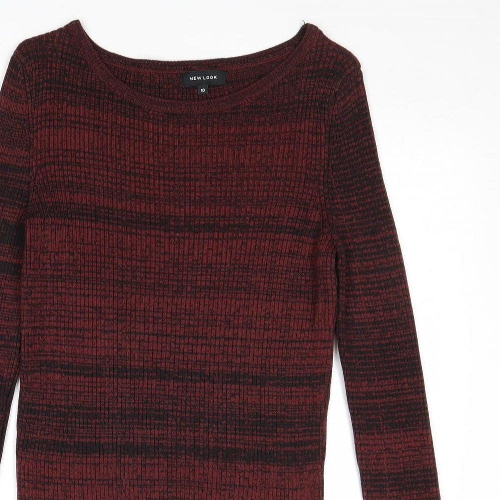 Womens UK Size 10 New Look Red Pullover Jumper