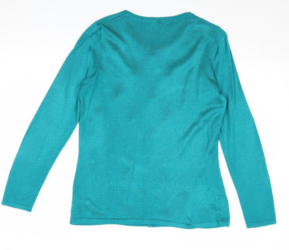 Womens UK Size XS Bonmarché Blue Pullover Jumper