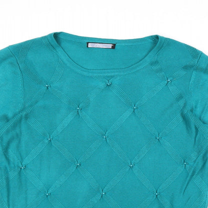 Womens UK Size XS Bonmarché Blue Pullover Jumper