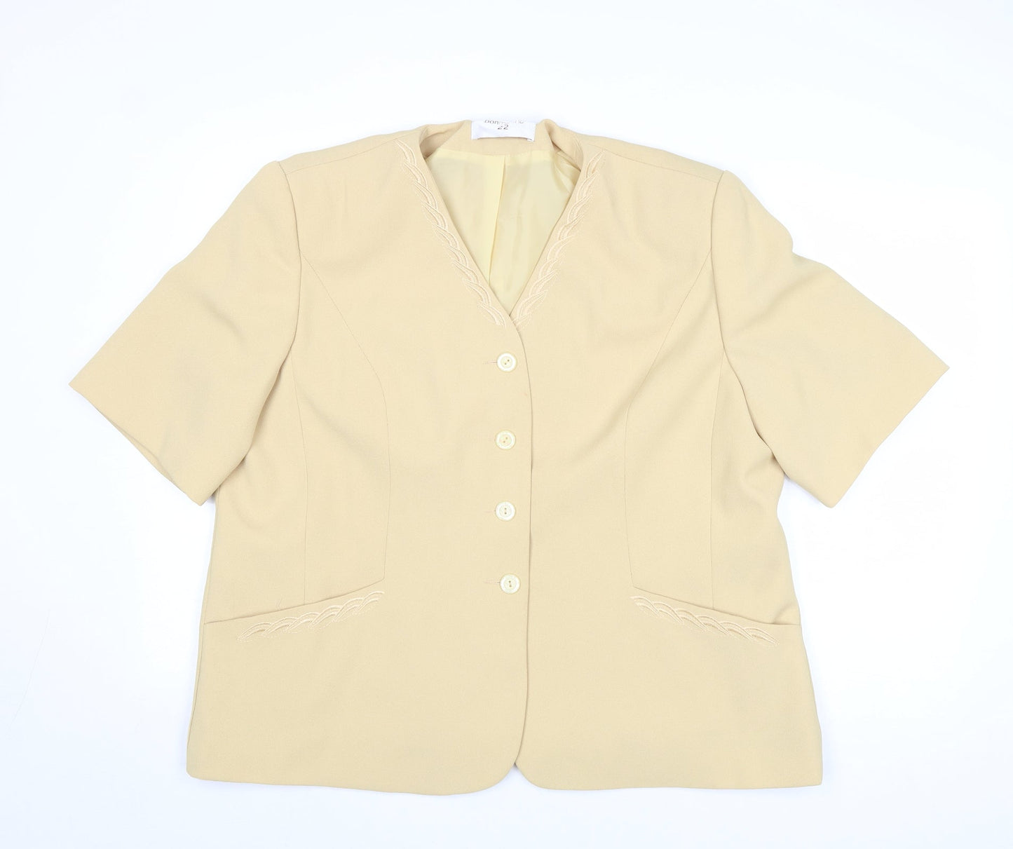 Womens UK Size 22 Bonmarché Yellow Jacket