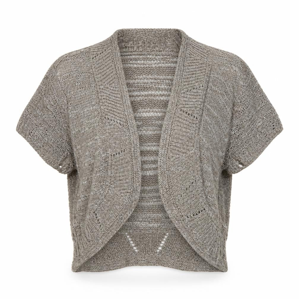 Womens UK Size 14 Per Una Brown Shrug Jumper