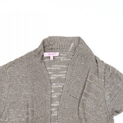 Womens UK Size 14 Per Una Brown Shrug Jumper