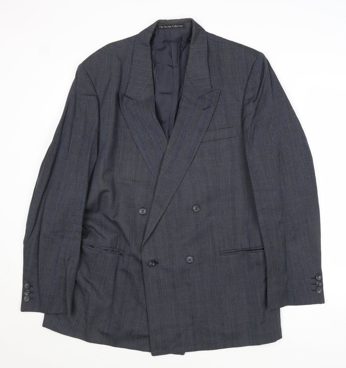 Mens UK Size 42 Burton Regular Blue Suit Jacket