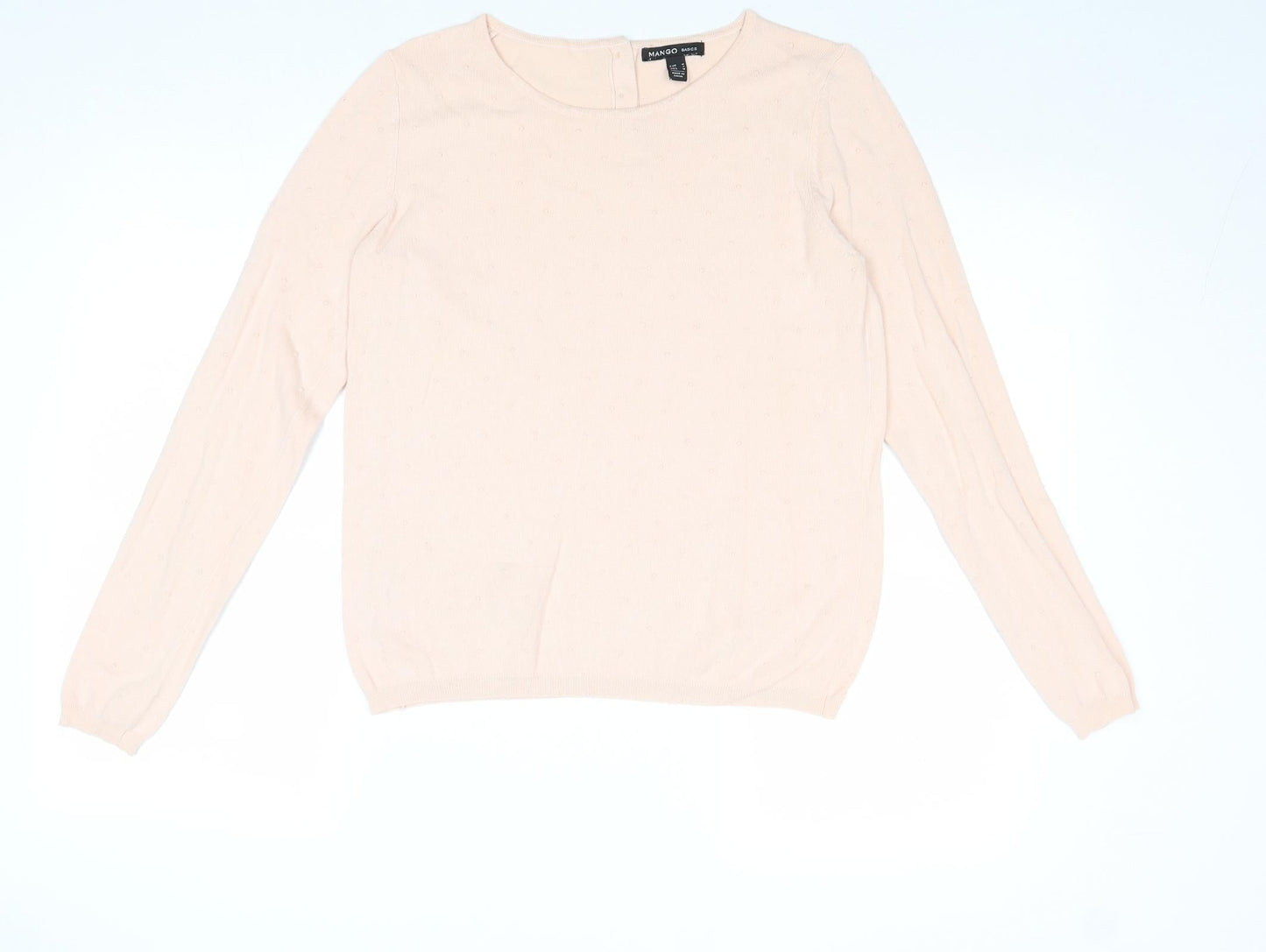 Womens UK Size M Mango Pink Pullover Jumper