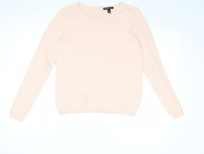 Womens UK Size M Mango Pink Pullover Jumper