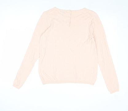 Womens UK Size M Mango Pink Pullover Jumper