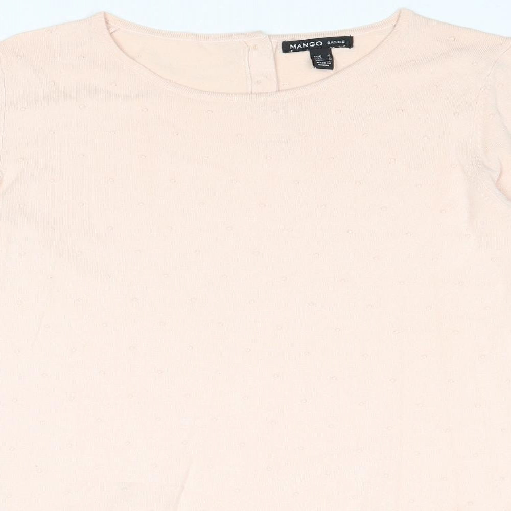 Womens UK Size M Mango Pink Pullover Jumper