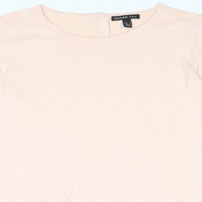 Womens UK Size M Mango Pink Pullover Jumper