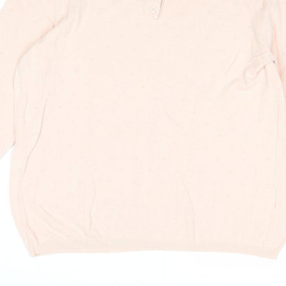 Womens UK Size M Mango Pink Pullover Jumper