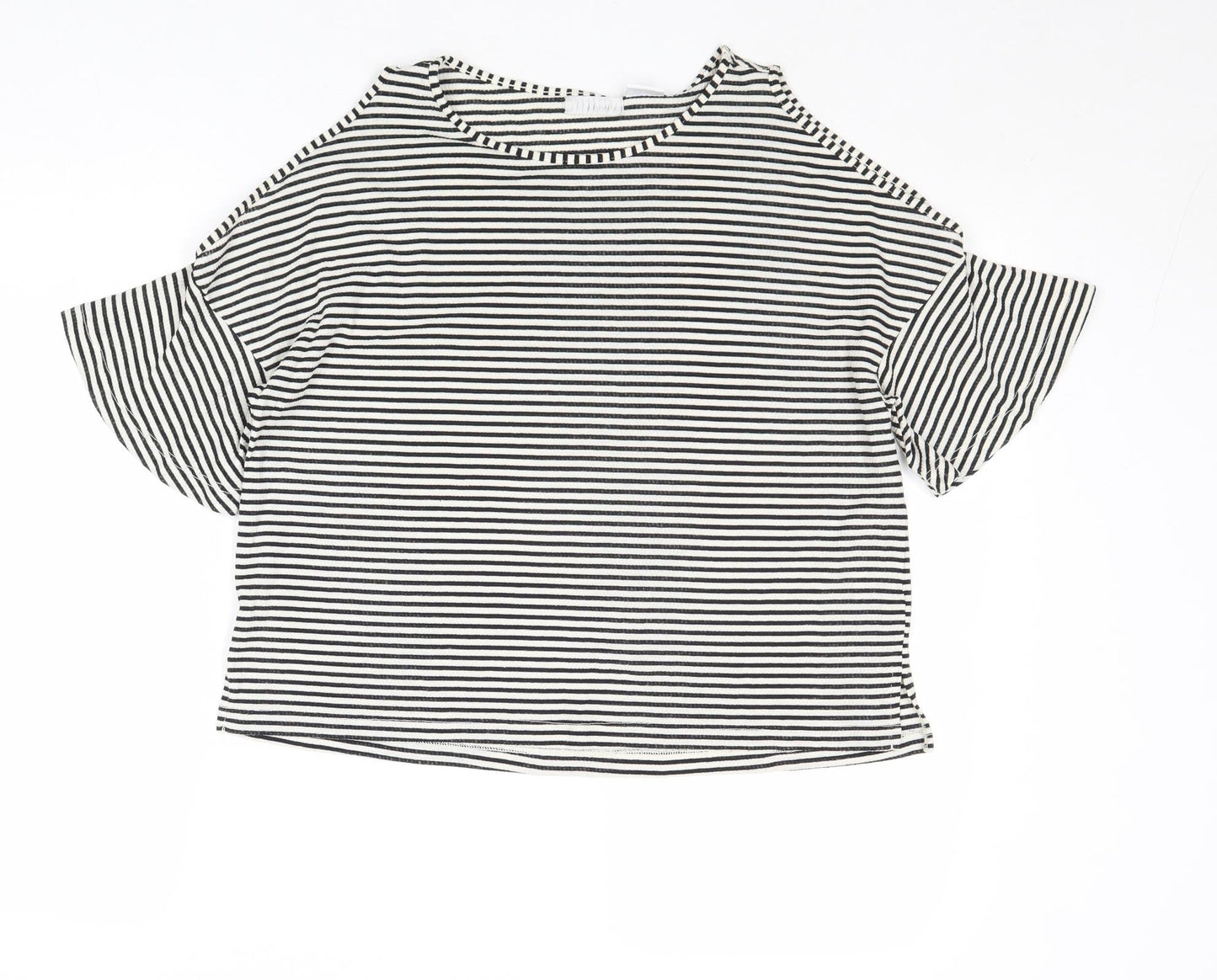 Womens UK Size S Cooperative Black Basic T-Shirt