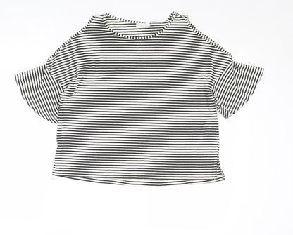 Womens UK Size S Cooperative Black Basic T-Shirt