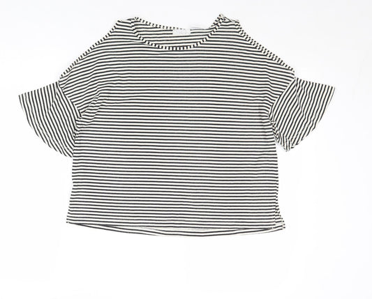 Womens UK Size S Cooperative Black Basic T-Shirt