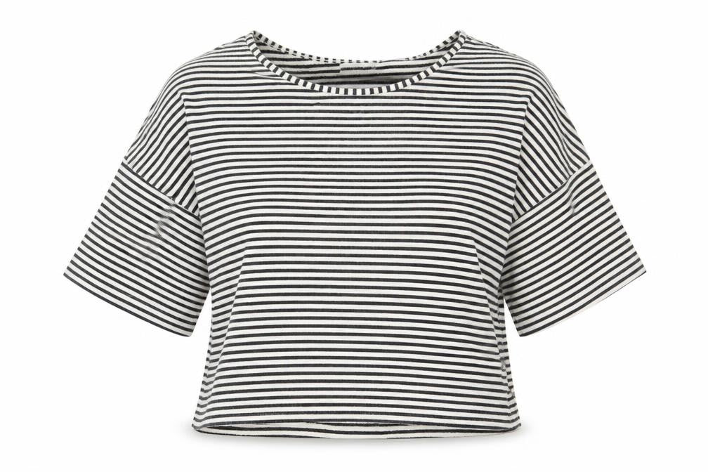 Womens UK Size S Cooperative Black Basic T-Shirt