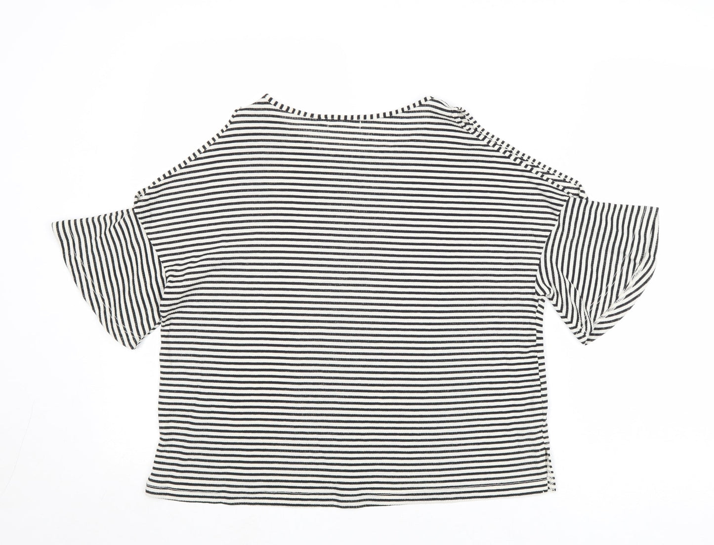 Womens UK Size S Cooperative Black Basic T-Shirt