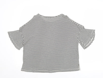 Womens UK Size S Cooperative Black Basic T-Shirt