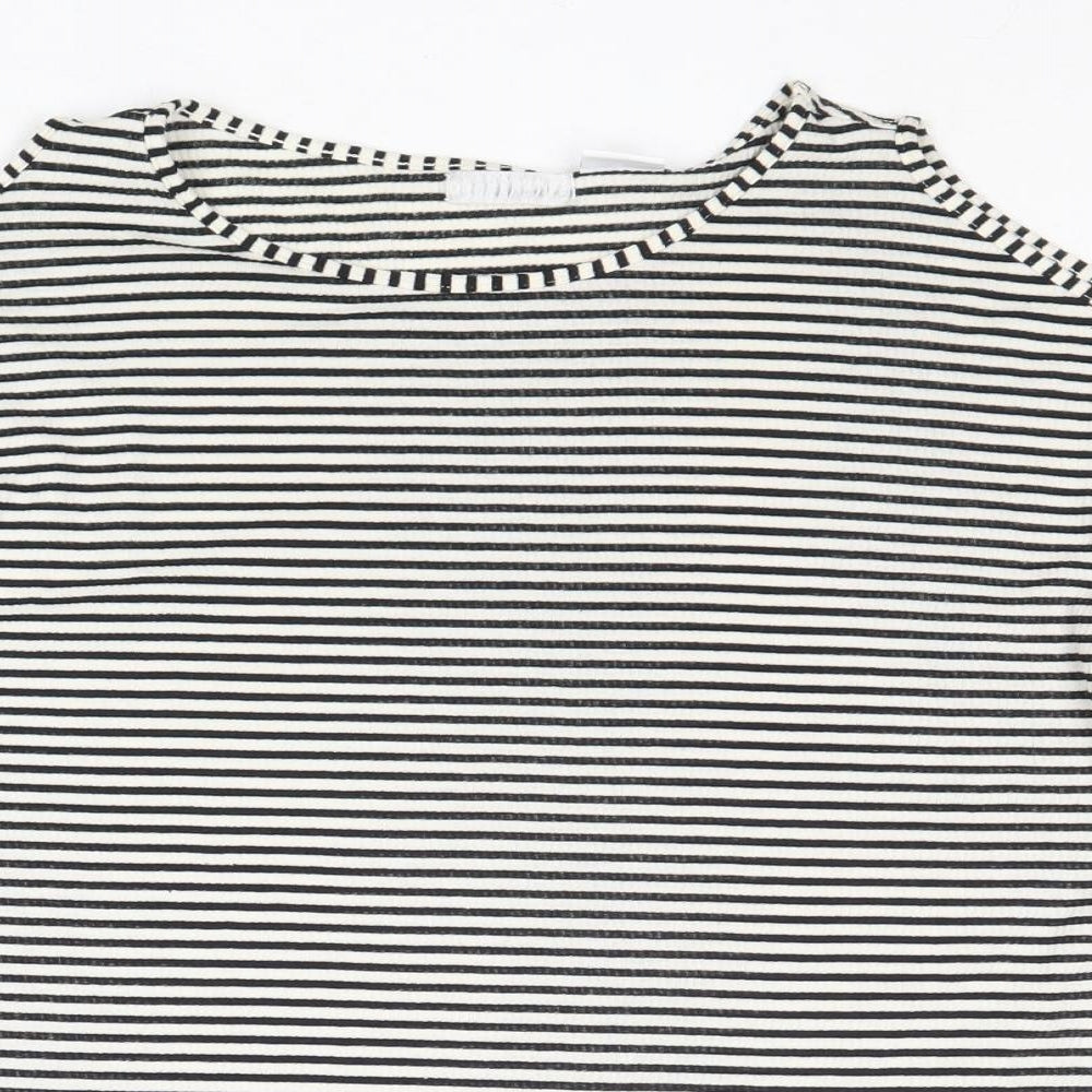 Womens UK Size S Cooperative Black Basic T-Shirt