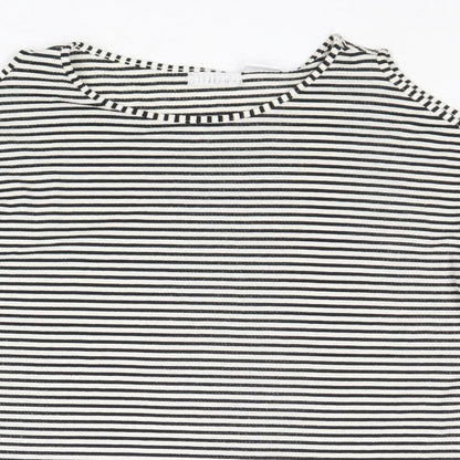 Womens UK Size S Cooperative Black Basic T-Shirt