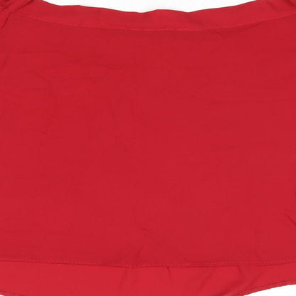 Womens UK Size 12 New Look Red Cropped Tank