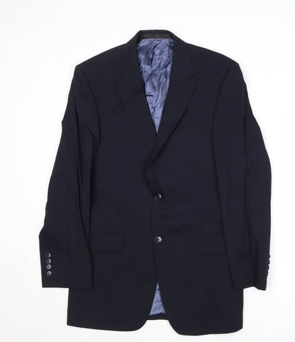 Mens UK Size 36 Marks and Spencer Regular Blue Suit Jacket