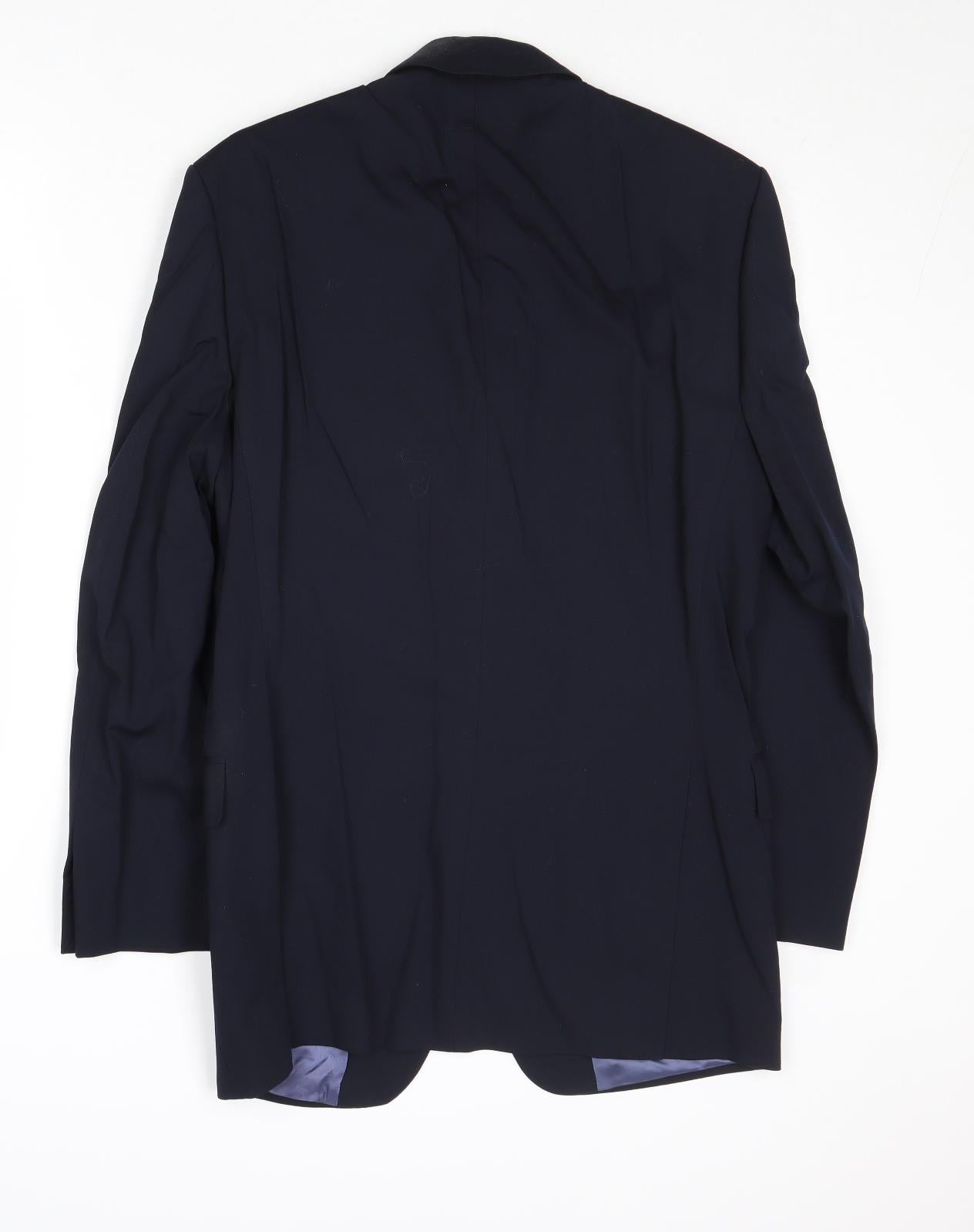 Mens UK Size 36 Marks and Spencer Regular Blue Suit Jacket