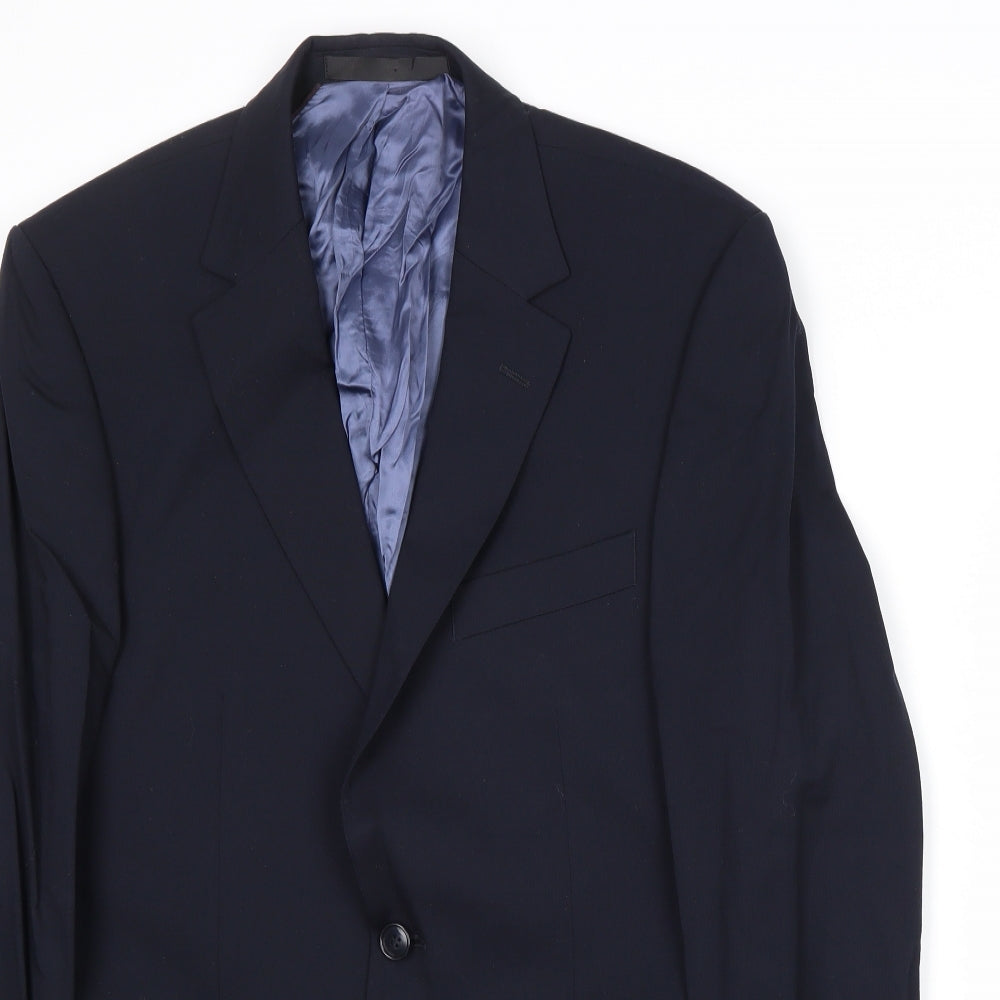 Mens UK Size 36 Marks and Spencer Regular Blue Suit Jacket