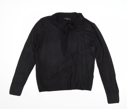 Eternal Womens Black Round Neck Acrylic Pullover Jumper Size 14 - Size 14-16