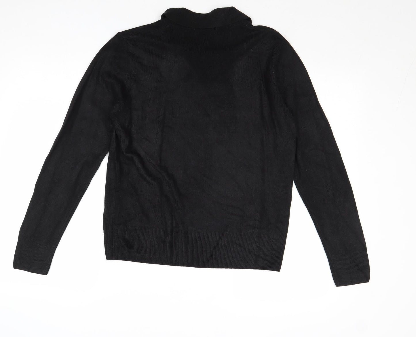 Eternal Womens Black Round Neck Acrylic Pullover Jumper Size 14 - Size 14-16