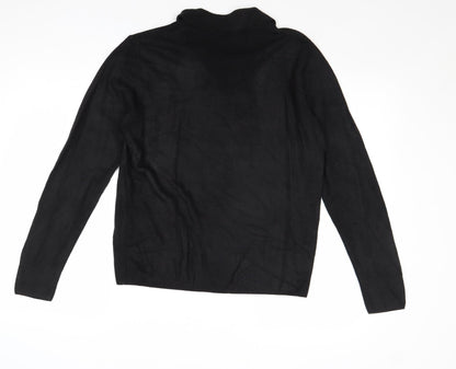Eternal Womens Black Round Neck Acrylic Pullover Jumper Size 14 - Size 14-16
