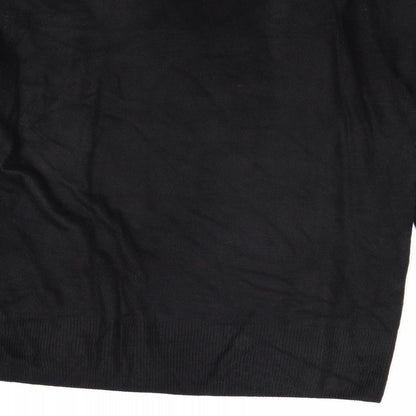 Eternal Womens Black Round Neck Acrylic Pullover Jumper Size 14 - Size 14-16