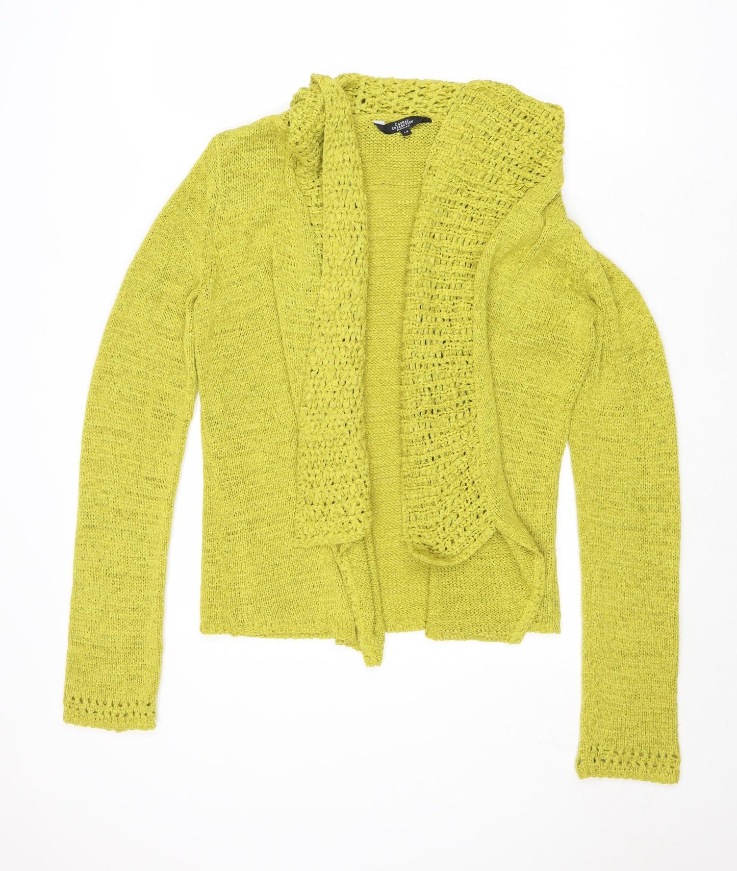 Womens UK Size 14 Debenhams Green Cardigan Jumper