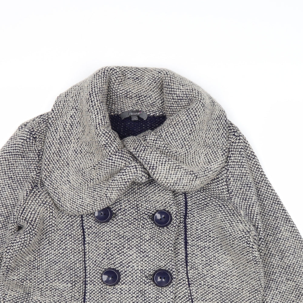 Womens UK Size 12 Marks and Spencer Beige Pea Coat