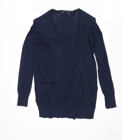 Womens UK Size XS Marks and Spencer Blue Cardigan Jumper
