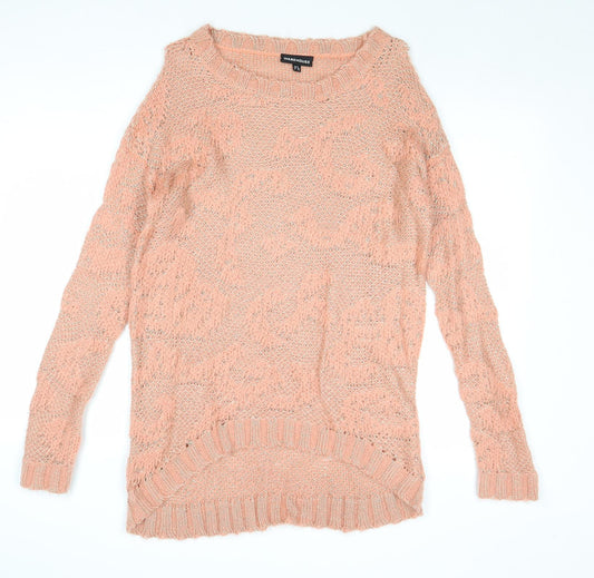 Womens UK Size 8 Warehouse Pink Pullover Jumper