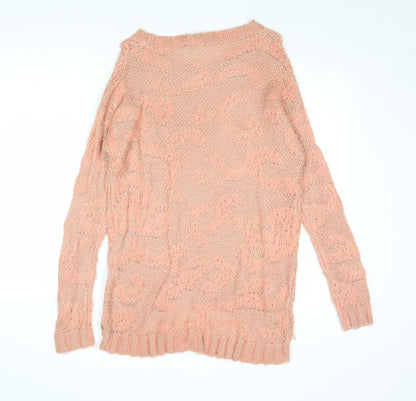 Womens UK Size 8 Warehouse Pink Pullover Jumper
