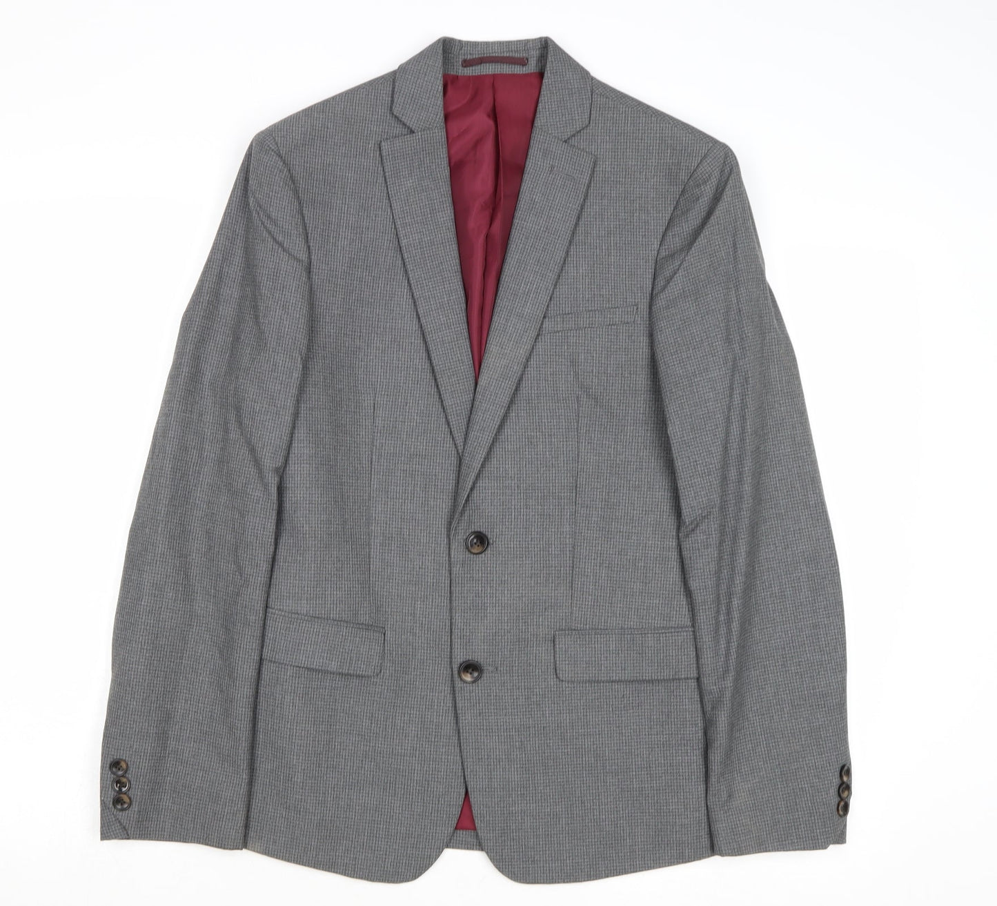 Mens UK Size 34 Marks and Spencer Regular Grey Suit Jacket