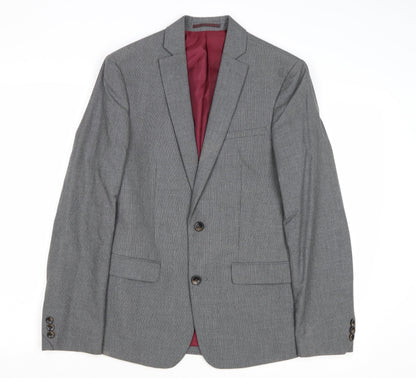 Mens UK Size 34 Marks and Spencer Regular Grey Suit Jacket