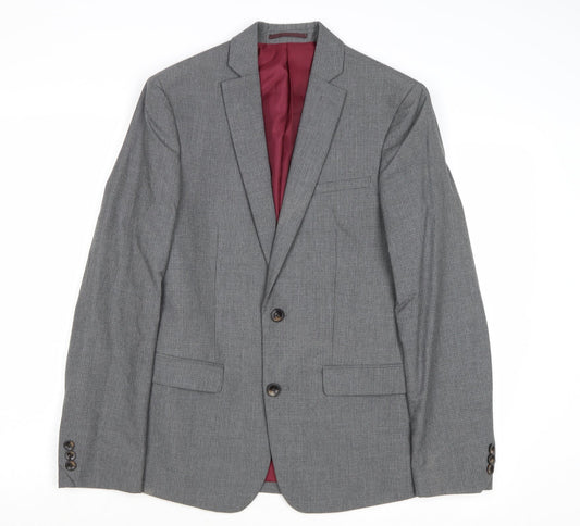 Mens UK Size 34 Marks and Spencer Regular Grey Suit Jacket