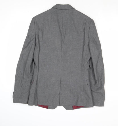 Mens UK Size 34 Marks and Spencer Regular Grey Suit Jacket