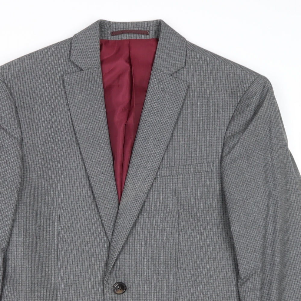 Mens UK Size 34 Marks and Spencer Regular Grey Suit Jacket