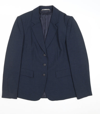 Womens UK Size 10 Libra Regular Blue Suit Jacket