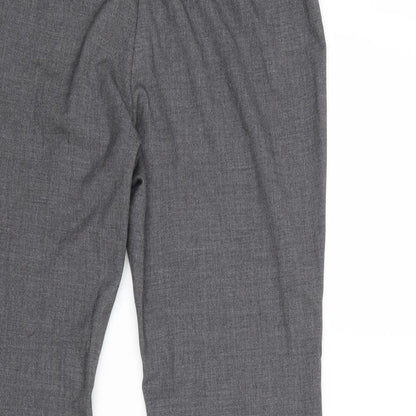 Womens UK Size 12 Marks and Spencer Regular Fit Dress Pants Grey Trousers