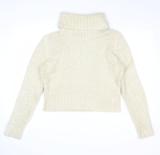 Womens UK Size L Shrinking Violet Beige Pullover Jumper