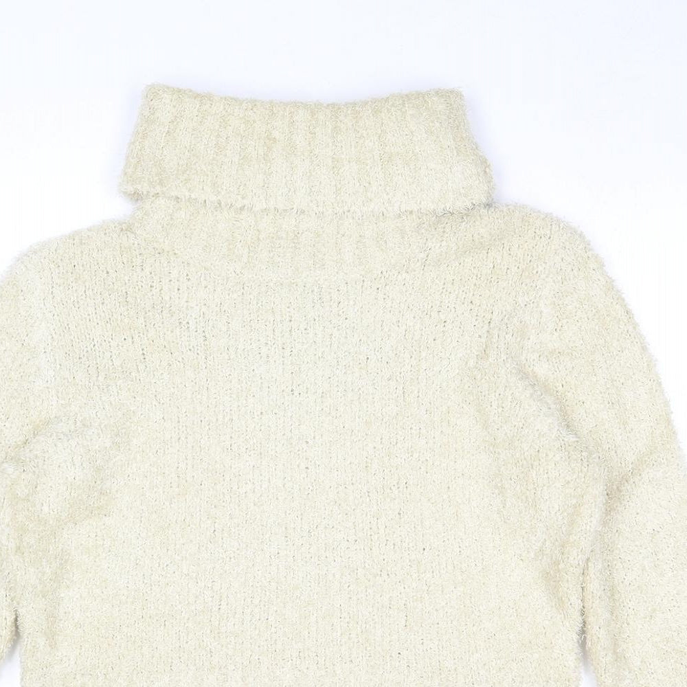 Womens UK Size L Shrinking Violet Beige Pullover Jumper