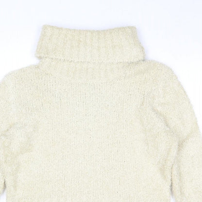 Womens UK Size L Shrinking Violet Beige Pullover Jumper
