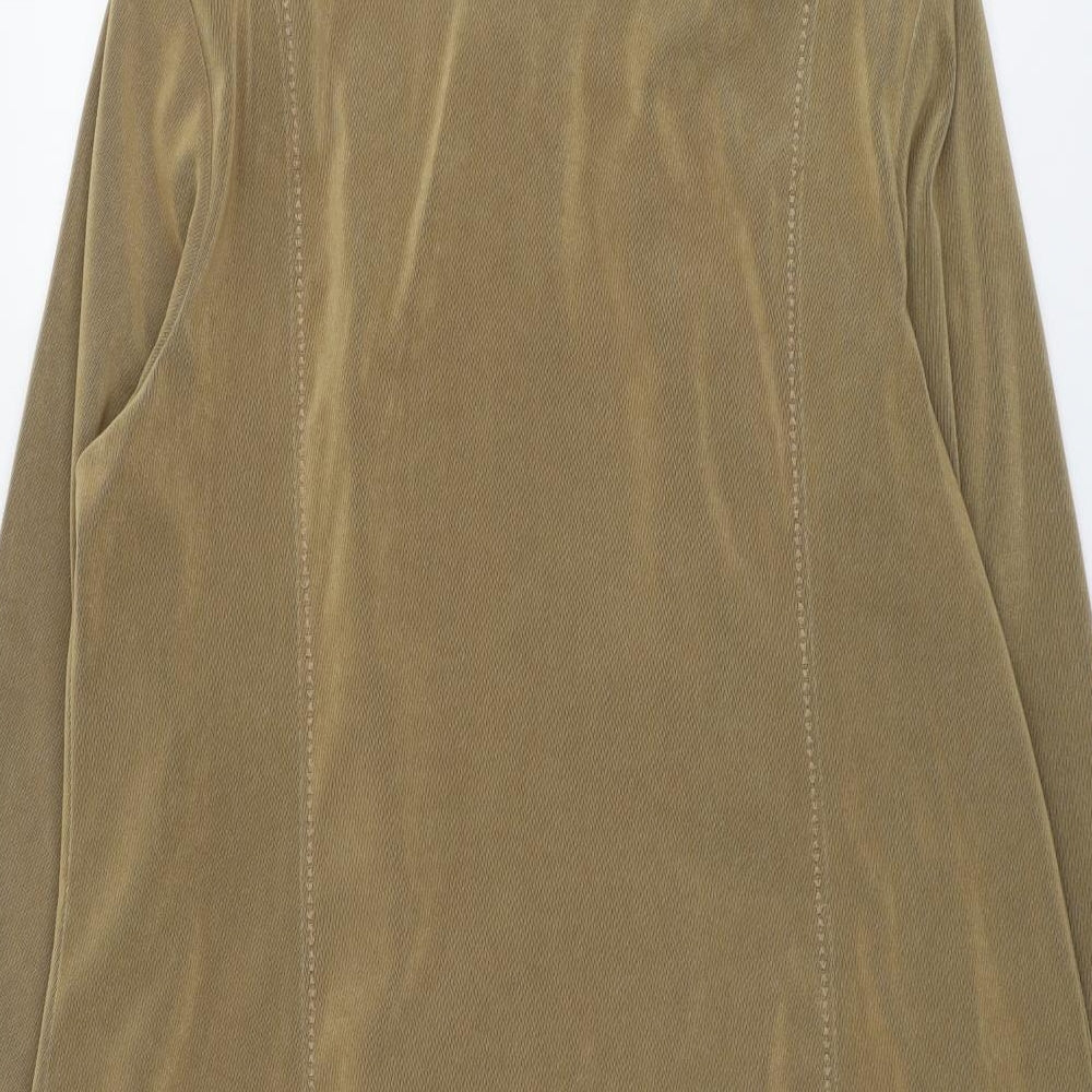 ELVI Womens Brown Jacket Size 18 Zip