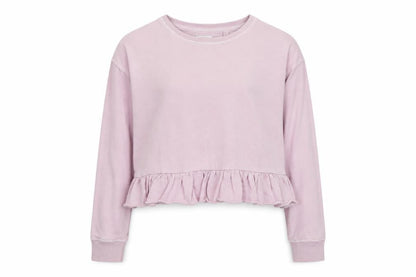 NEXT Girls Pink Cotton Pullover Sweatshirt Size 9 Years Pullover