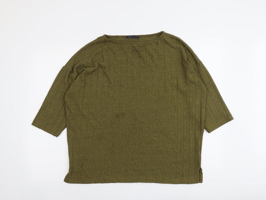 Womens UK Size 14 Marks and Spencer Green Pullover Jumper